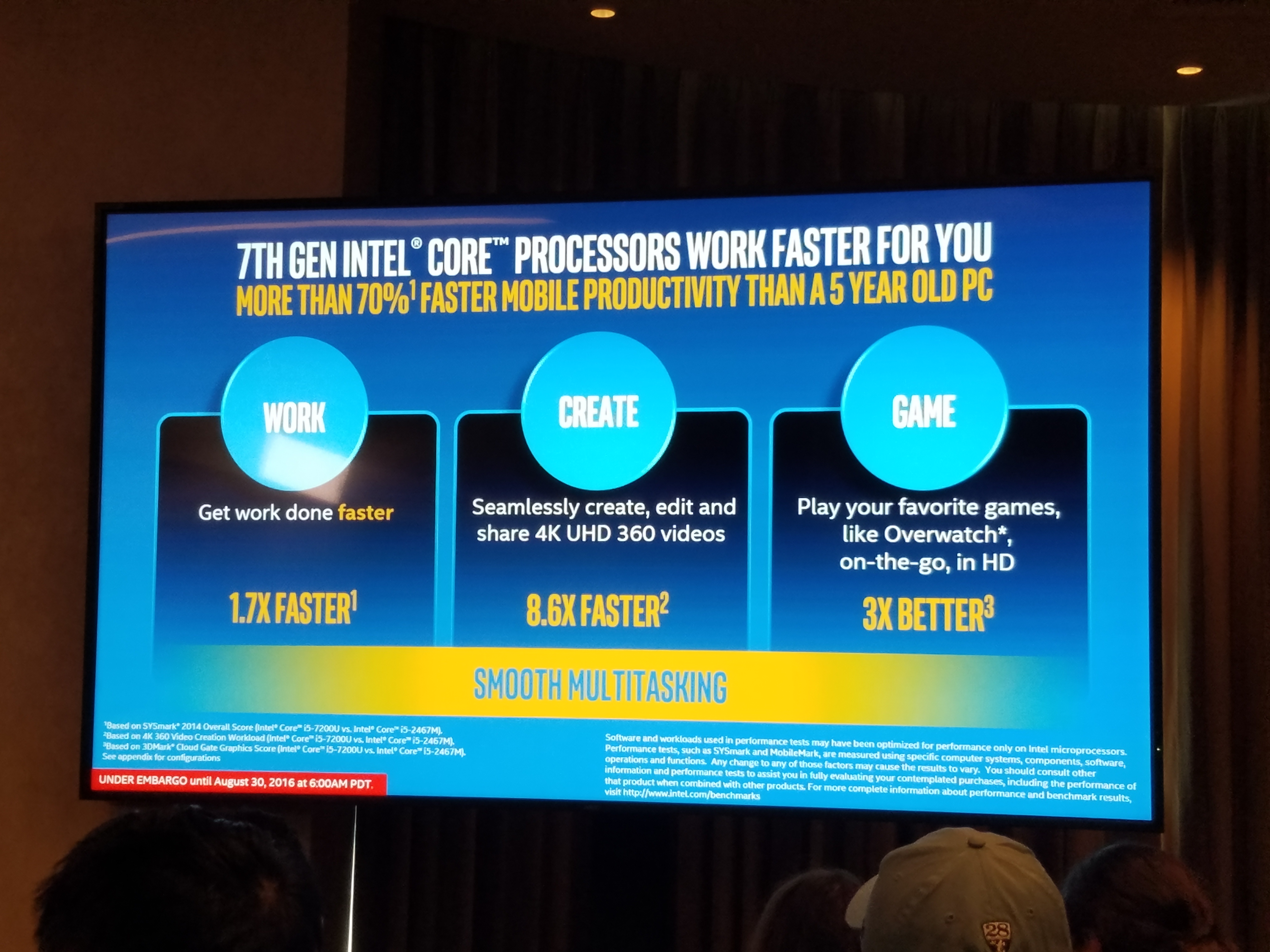 IDF Intel 7th Generation Core Processors