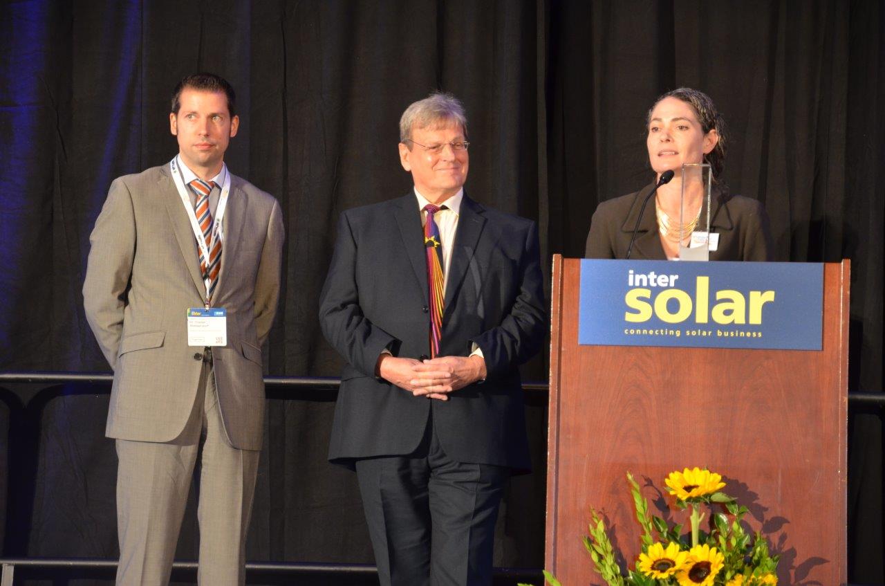 Intersolar opens and honors Gov Brown with the Champion of Change Lifetime Achievement Award